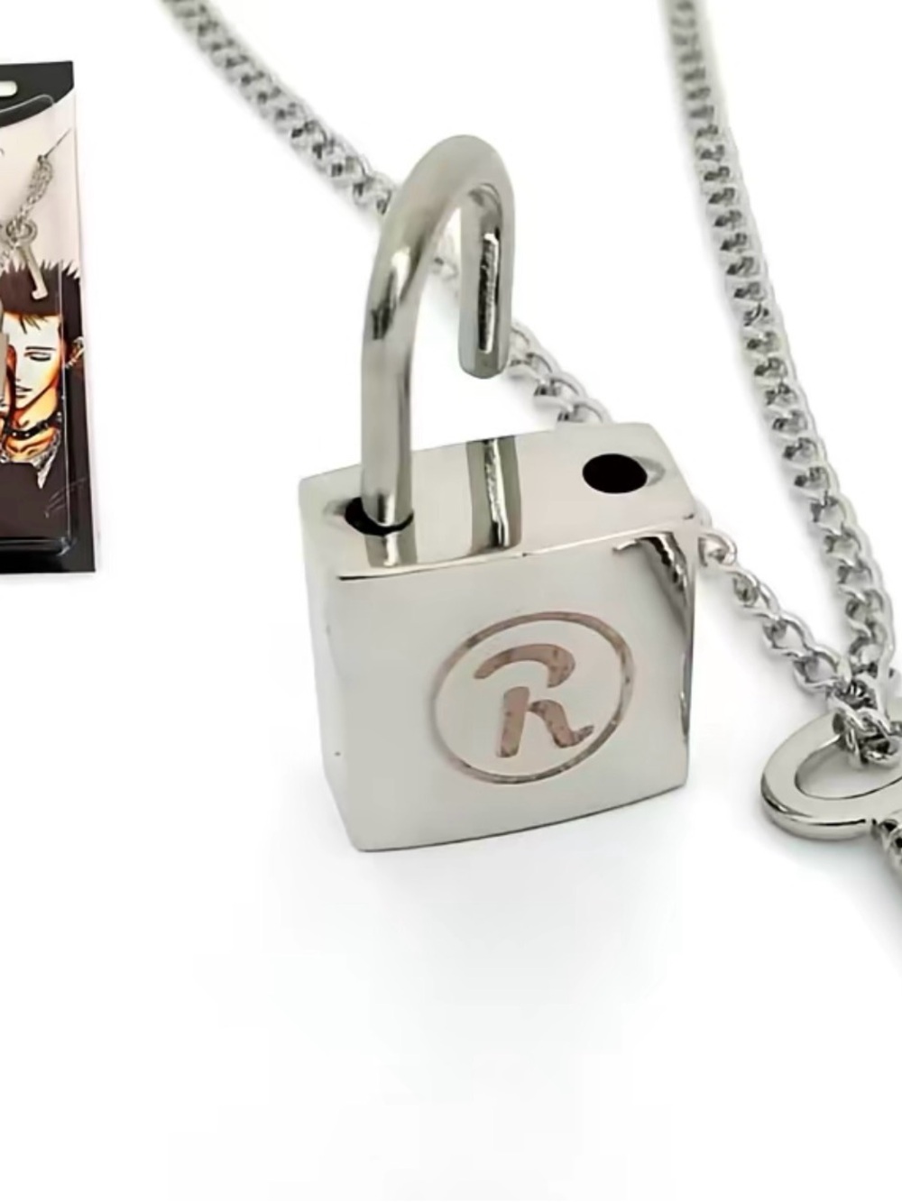 Vivienne Westwood Nana Ren Necklace First Class Steel Key and Lock Pendant Chain